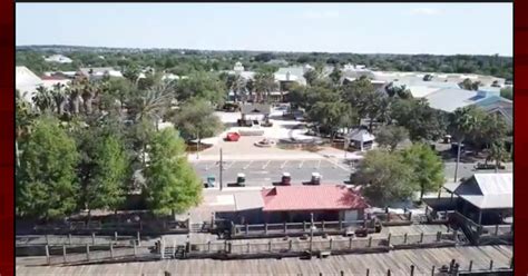 Drone captures lack of activity at town squares in The Villages ...