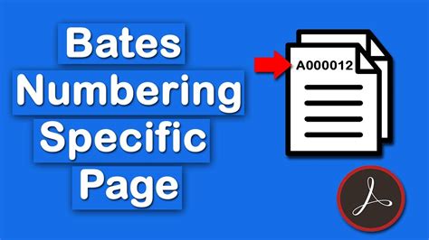 How To Insert Bates Numbering From A Specific Page In Pdf Using Adobe