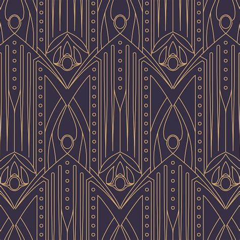 Free Vector Art Deco Pattern Design