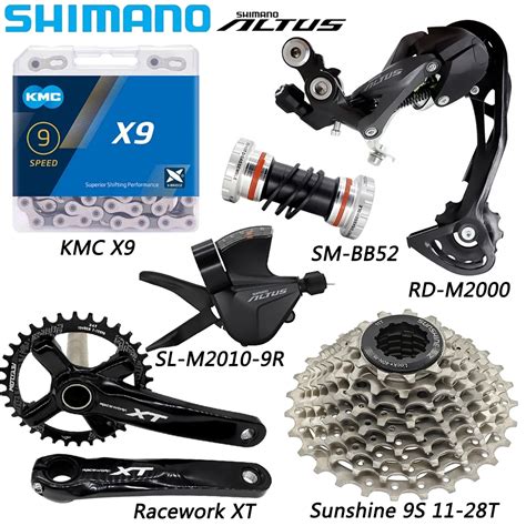 Shimano Altus M Speed Derailleur Groupset For Mtb Bike M