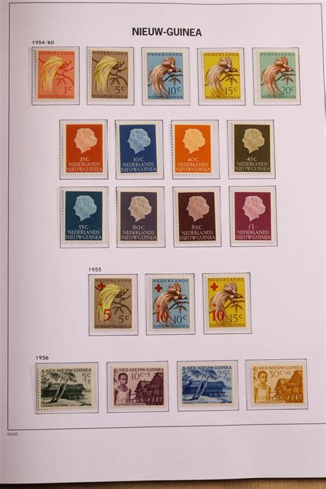 Netherlands New Guinea 1950 1962 Complete Collection On Davo LX