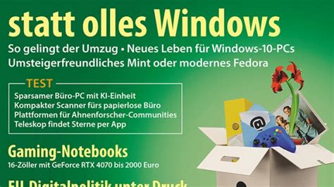 Blick Ins Heft C T 12 2024 Frisches Linux Statt Olles Windows Heise