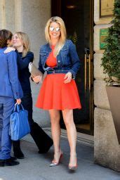 Michelle Hunziker Out In Milan Italy April 2015 CelebMafia