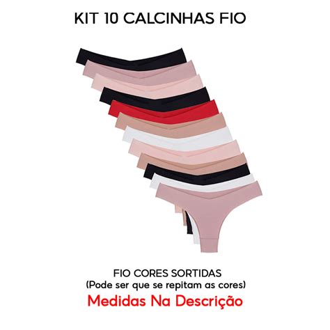 Kit Calcinhas Sem Costura Tanga e Asa Delta Fio Lingerie Confortável Corte a Laser Não Marca