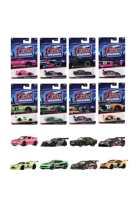 HOT WHEELS Arabaları HLH72 Neon Speeders 8 li Set YurtDışı RG2RY1SAXG Fiyatı Yorumları