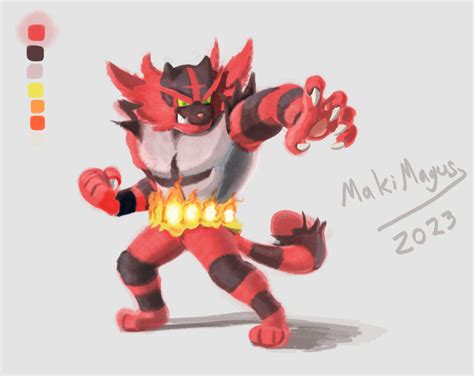 Artstation Painting The Smash Roster Day 29 Incineroar