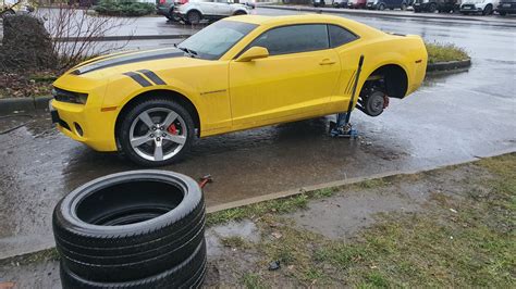 Первая зимняя резина в жизни камара) — Chevrolet Camaro V, 3,6 л, 2010 ...