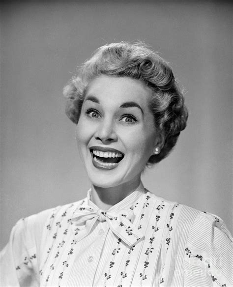 Woman Smiling Ecstatically C 1950s Photograph By Debrocke Classicstock