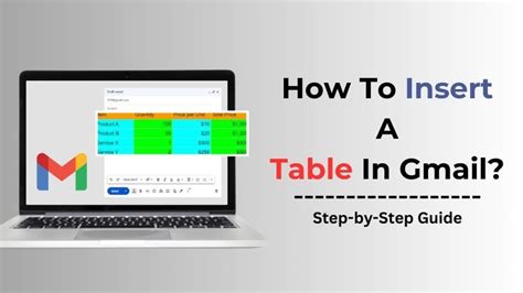 Insert A Table In Gmail Step By Step Guide