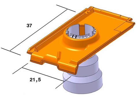 TERREAL Douille pour diamètre 100 125 150mm tuile grand moule du nord