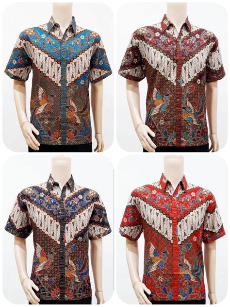 Model Baju Batik Pria Lengan Pendek Motif Parang Batik Bagoes Solo