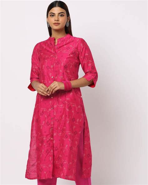 Floral Print Straight Kurta Jiomart