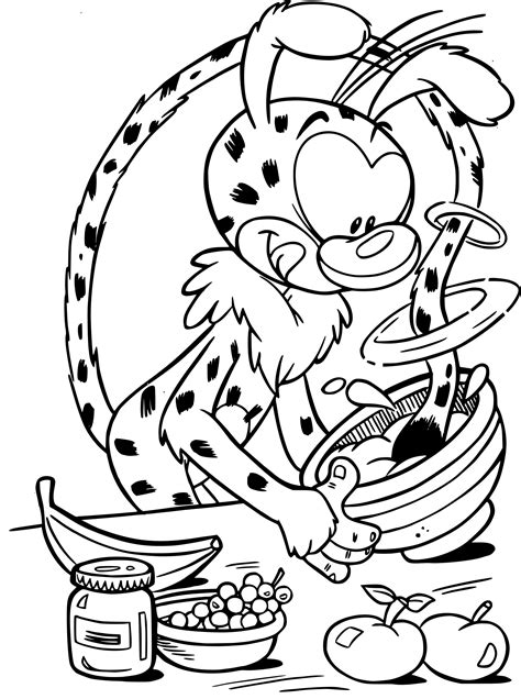 Coloriage Marsupilami Imprimer