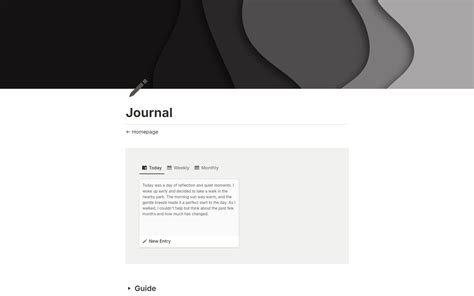 Journal Template | Notion Marketplace