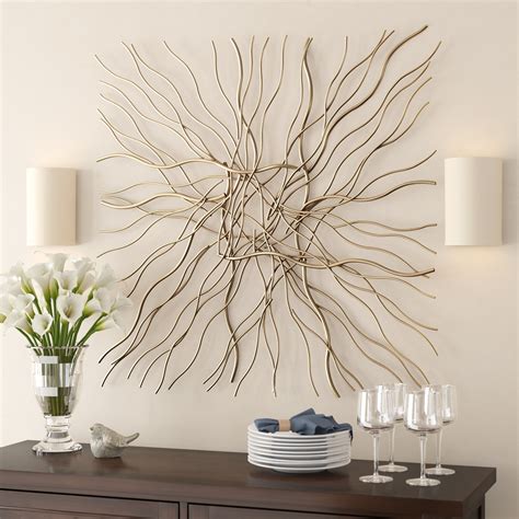 Mercury Row Metal Overlapping Lines Abstract Home Wall Decor Reviews