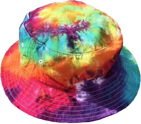 Tie Dye Bucket Hat Unisex Bucket Hat Handmade 100 Cotton Machine Washable Hippie At