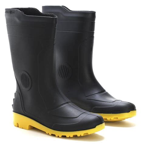 Bota Pvc Galocha Cano M Dio Branca Imperme Vel Antiderrapante Chuva P