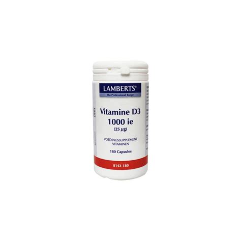 Lamberts Vitamine D3 1000 Ie 180 Cap Voordelig En Morgen In Huis