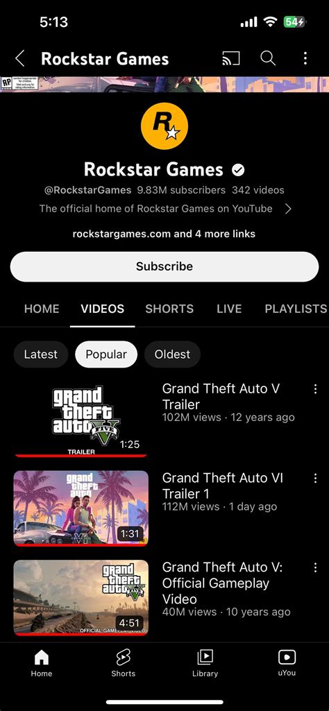 Why is the GTA 6 trailer below the GTA 5 one even though it has more ...