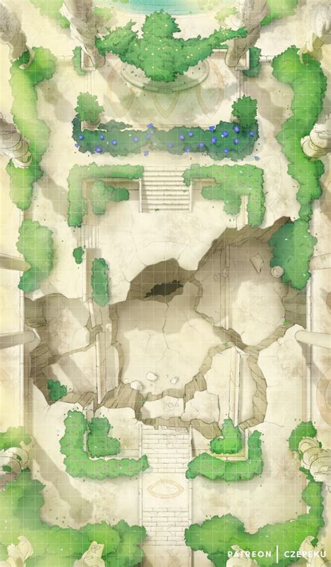 Get More From Cze And Peku On Patreon Ruins Dungeon Maps Fantasy Map