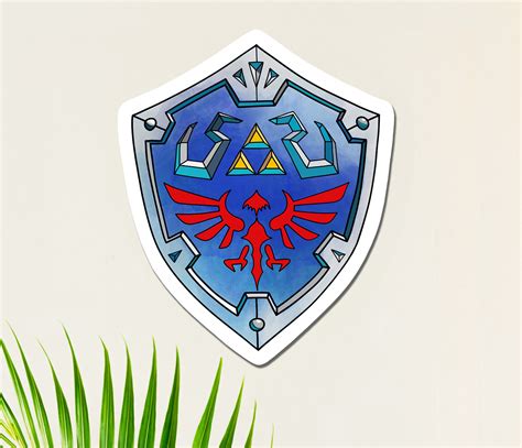 Legend Of Zelda Sticker Hylian Shield Zelda Sticker Master Sword Water