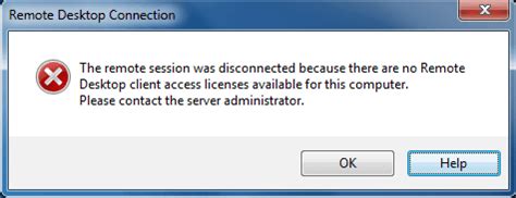 Fix Remote Session Was Disconnected No Remote Desktop Client Access