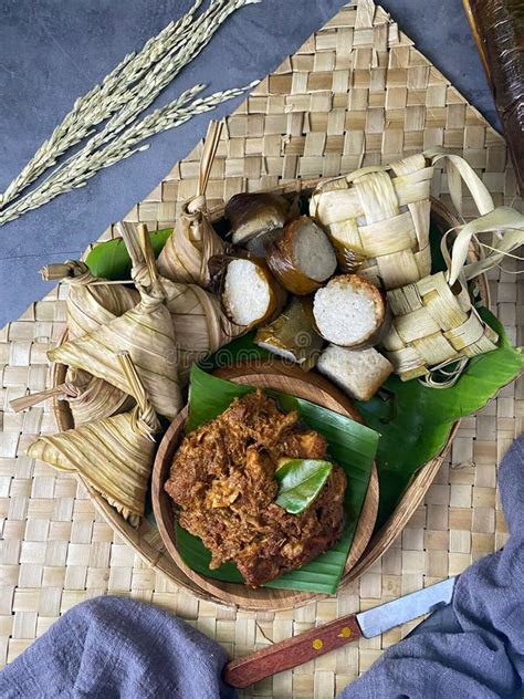 Ketupat, Lemang, Served with Serunding, Popular Malay Delicacies during ...