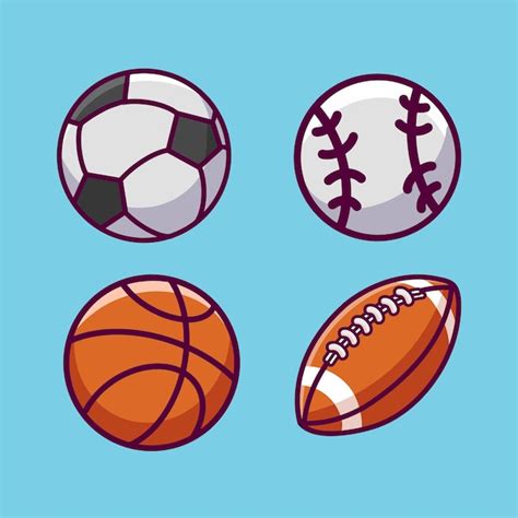 Premium Vector Set Of Sports Balls