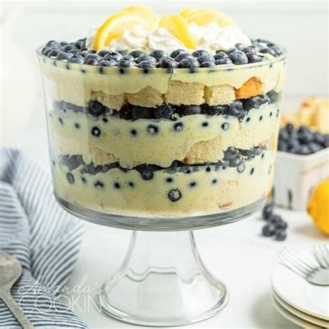 Lemon Blueberry Trifle Recipe Amandas Cookin Trifles And Parfaits