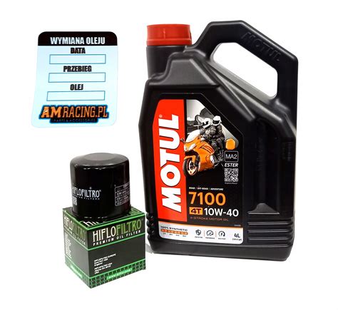 Oryginalny Olej Motul L W Filtr Oleju Hiflo Hf Drz Ltz