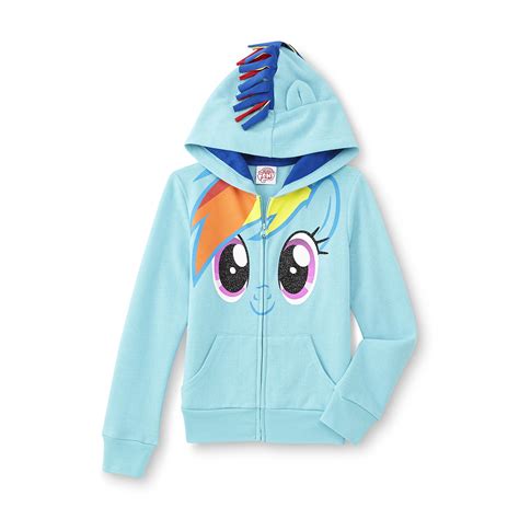 My Little Pony Girls Hoodie Jacket Rainbow Dash Clothing Shoes