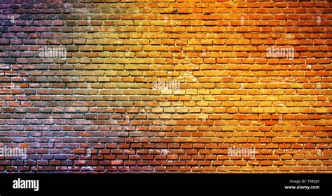 Old Graffiti Brick Wall Colorful Background Stock Photo Alamy