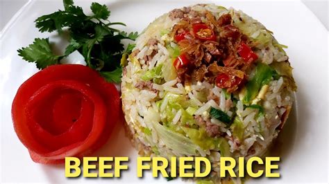 Beef Fried Rice Easy Recipe Pretty Mayang Lifestyle Youtube