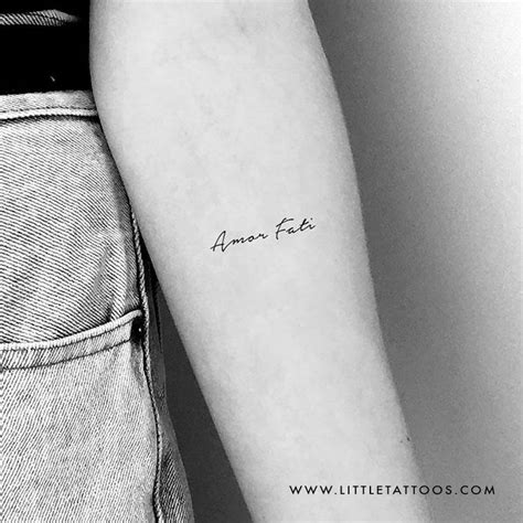 Amor Fati Temporary Tattoo Set Of Amor Fati Tattoo Amor Tattoo