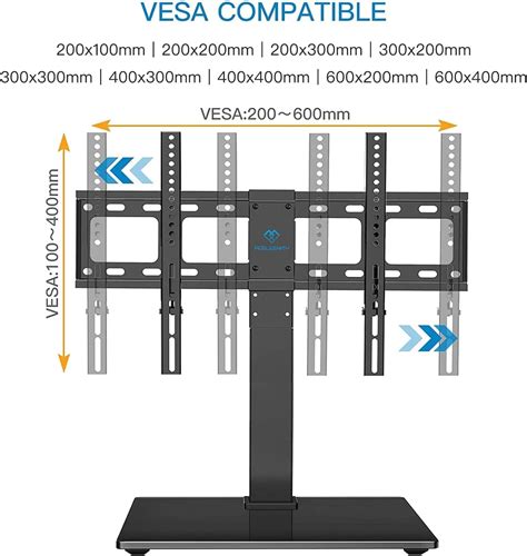 Buy Perlesmith Universal Swivel Tv Stand Base Table Top Tv Stand For