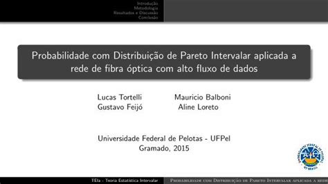 PDF Probabilidade Distribuição de Pareto Intervalar TEIa