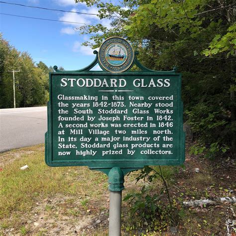 Historic Sign Stoddard Glass, Stoddard, New Hampshire