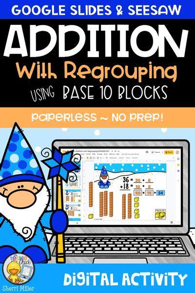 Two Digit Addition With Regrouping Using Base Ten Blocks Worksheets