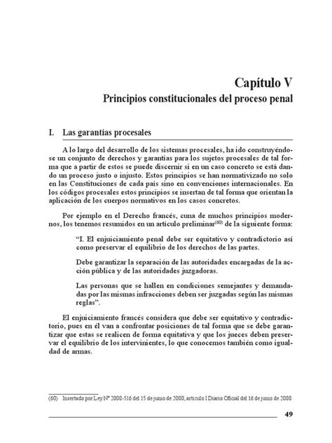 Sesión 2 Principios Constitucionales Del Proceso Penal Pdf