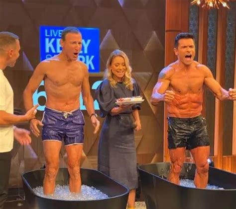 Kelly Ripa S Husband Mark Consuelos Gets Half Naked On Show