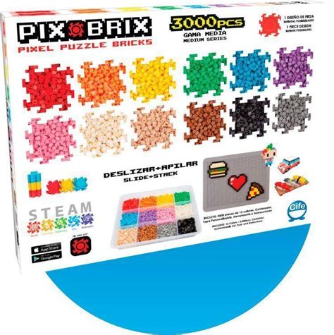 Pix Brix Caja Contenedor 3000 Piezas Sol Solete