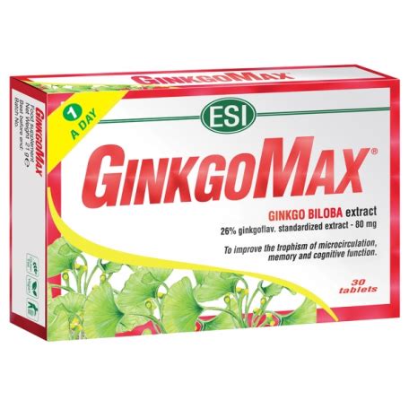 GINKGOMAX 30 TABLETAS ESI Herbolario El Búho