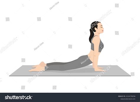 Urdhva Mukha Svanasana Pose Over Royalty Free Licensable Stock