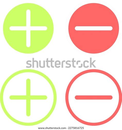 Plus Minus Symbol Vector Battery Vector Stock Illustration 2275816725 ...