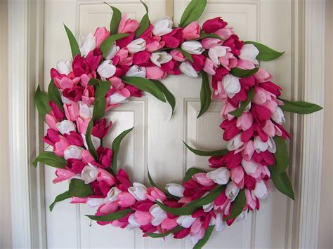 Tulip Spring Wreath Tulip Spring Wreath Spring Wreath Diy Crafts