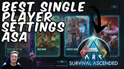 Best Single Player Settings For Ark Survival Ascended Youtube