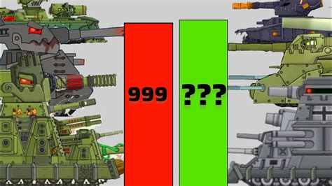 All Power Levels Of Top Tanks Kv 44 Vs Arta Vs Ratte Vs Vk 44 Home