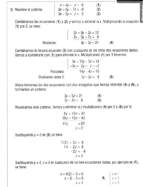 Sistemas De Ecuaciones 3x3