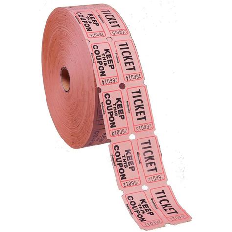 Pink Double Roll Raffle Tickets 2000ct | Party City