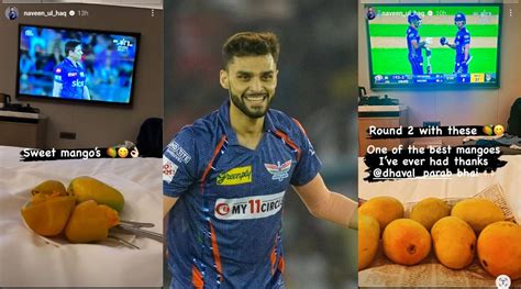 Sweet Mangoes Naveen Ul Haq Takes A Dig At Virat Kohli Again With